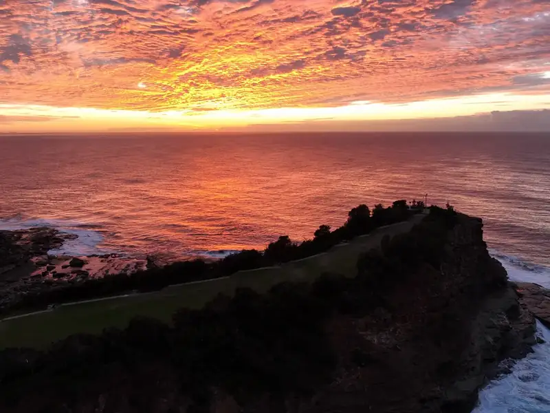 Sunrise over The Skillion at Terrigal